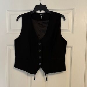 NWOT Aqua by Bloomingdale’s Black Suiting Vest